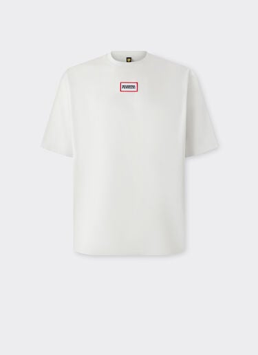  T-Shirt mit Scuderia-Ferrari-Grafik Avorio SJMTH0003JCO0016f