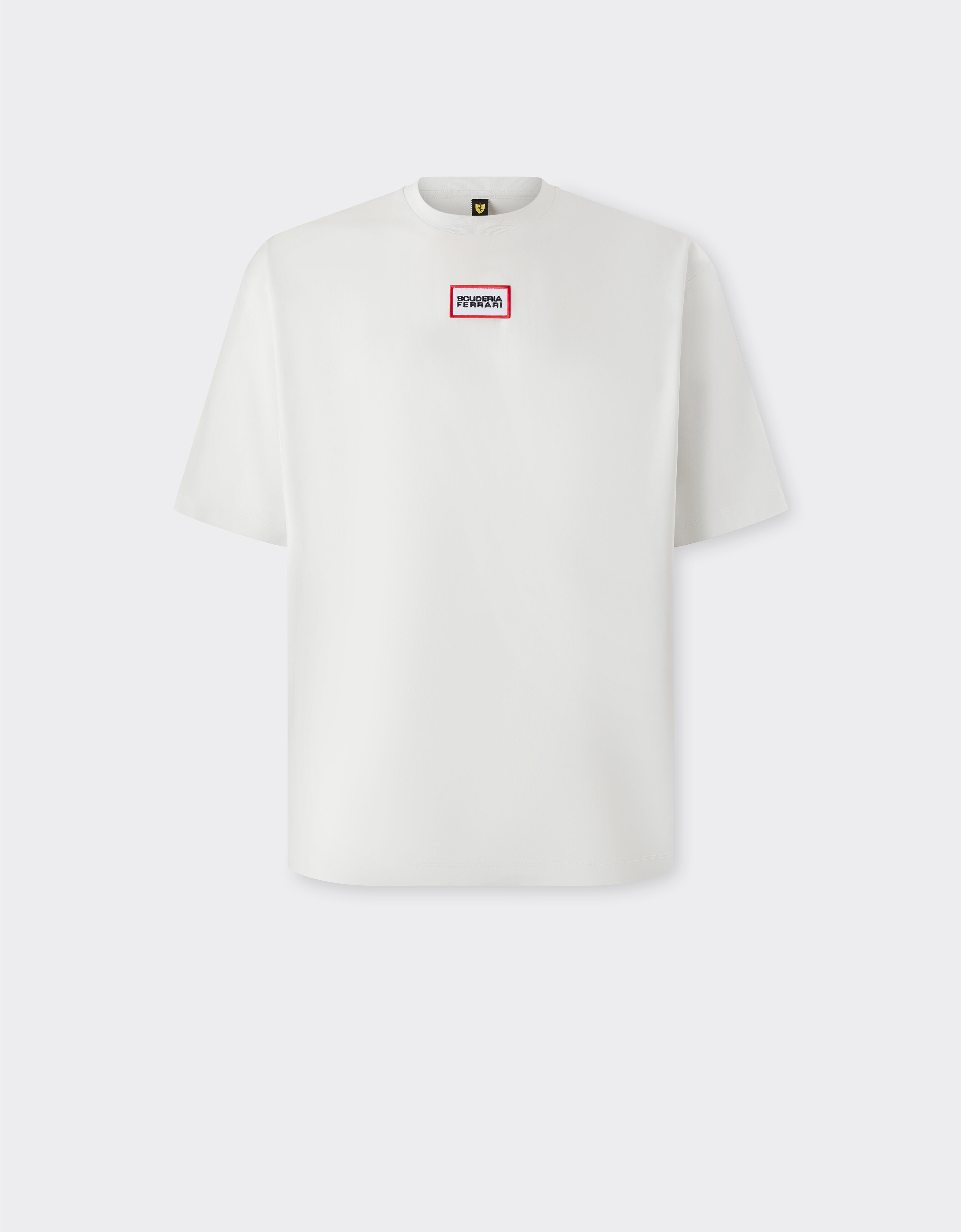  T-Shirt mit Scuderia-Ferrari-Grafik Avorio SJMTH0003JCO0016f