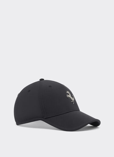 Ferrari Baseball cap with metal Prancing Horse detail Black 20815f