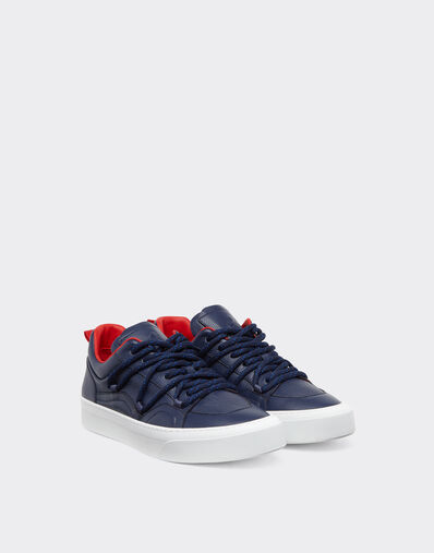 Ferrari Trainers in tumbled leather Navy 22067f