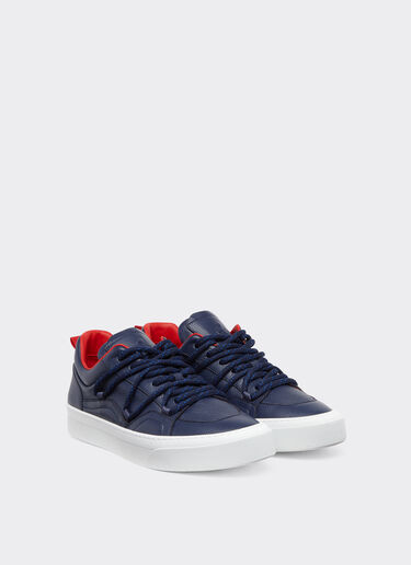Ferrari Trainers in tumbled leather Navy 22067f