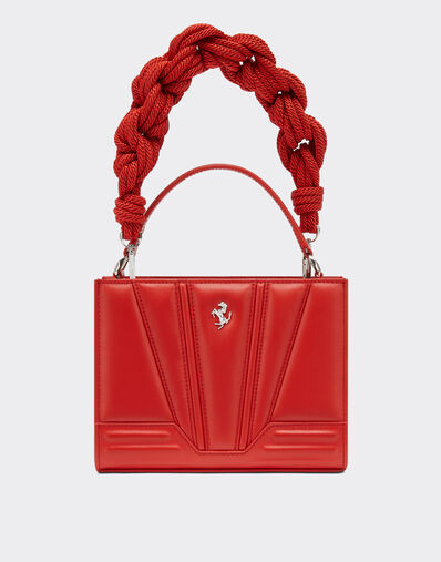Ferrari Ferrari GT leather micro tote bag with scoubidou detail Navy 21463f