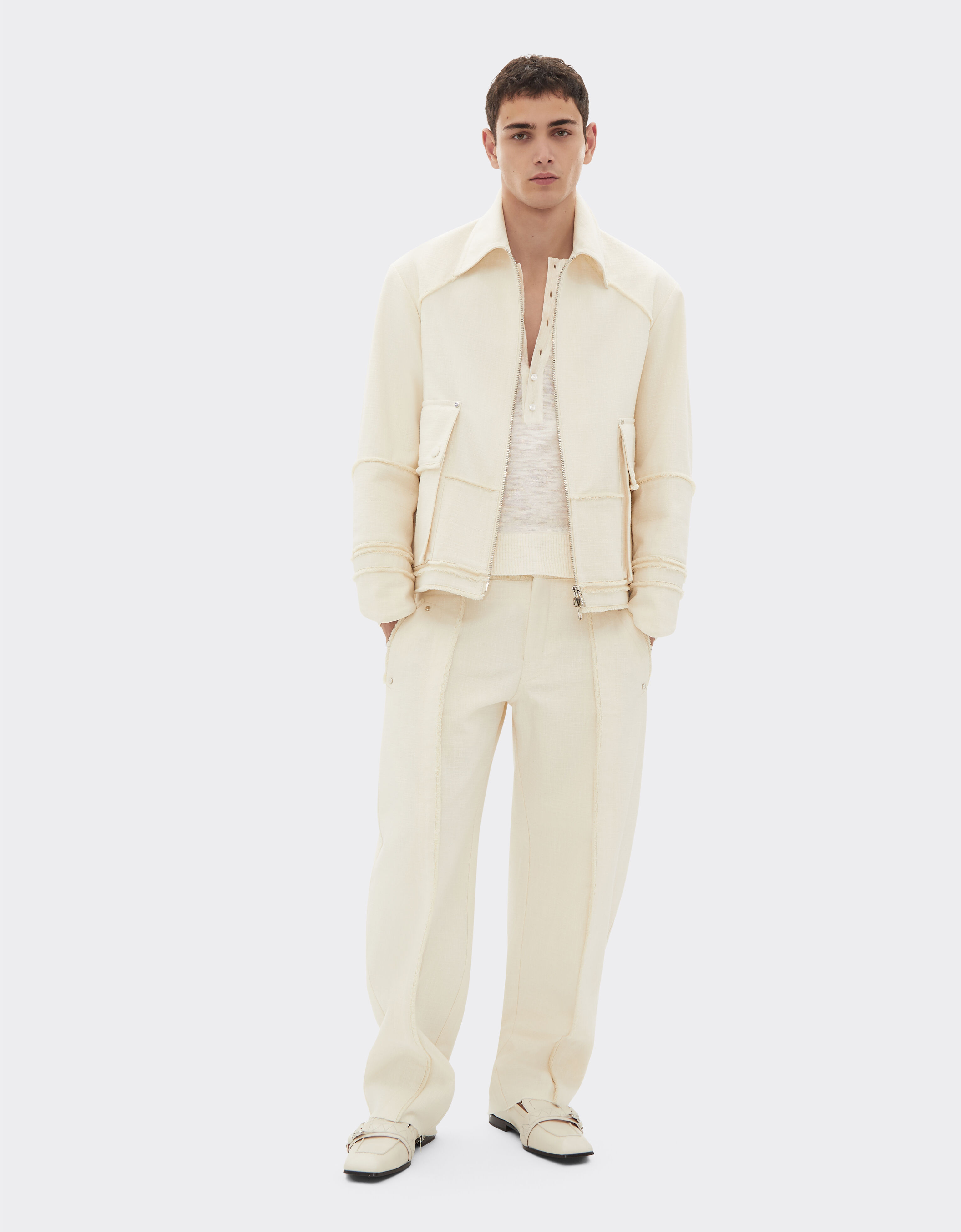 Ferrari Polo en soie Avorio 51128f