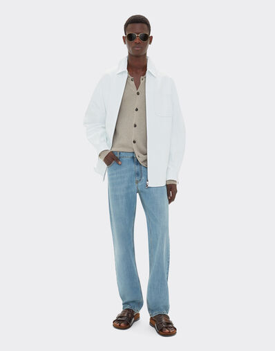 Ferrari Five-pocket denim trousers Light Denim 22229f