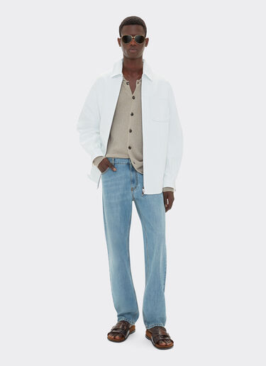 Ferrari Pantalon cinq poches en denim Denim clair 22229f