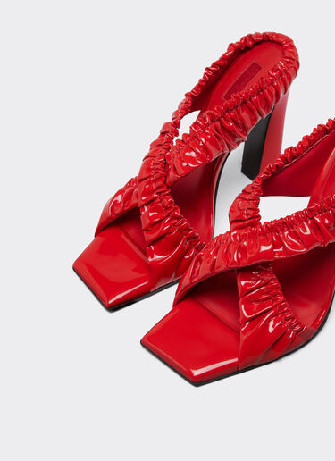 Ferrari High sandals in patent leather Rosso Dino 22025f