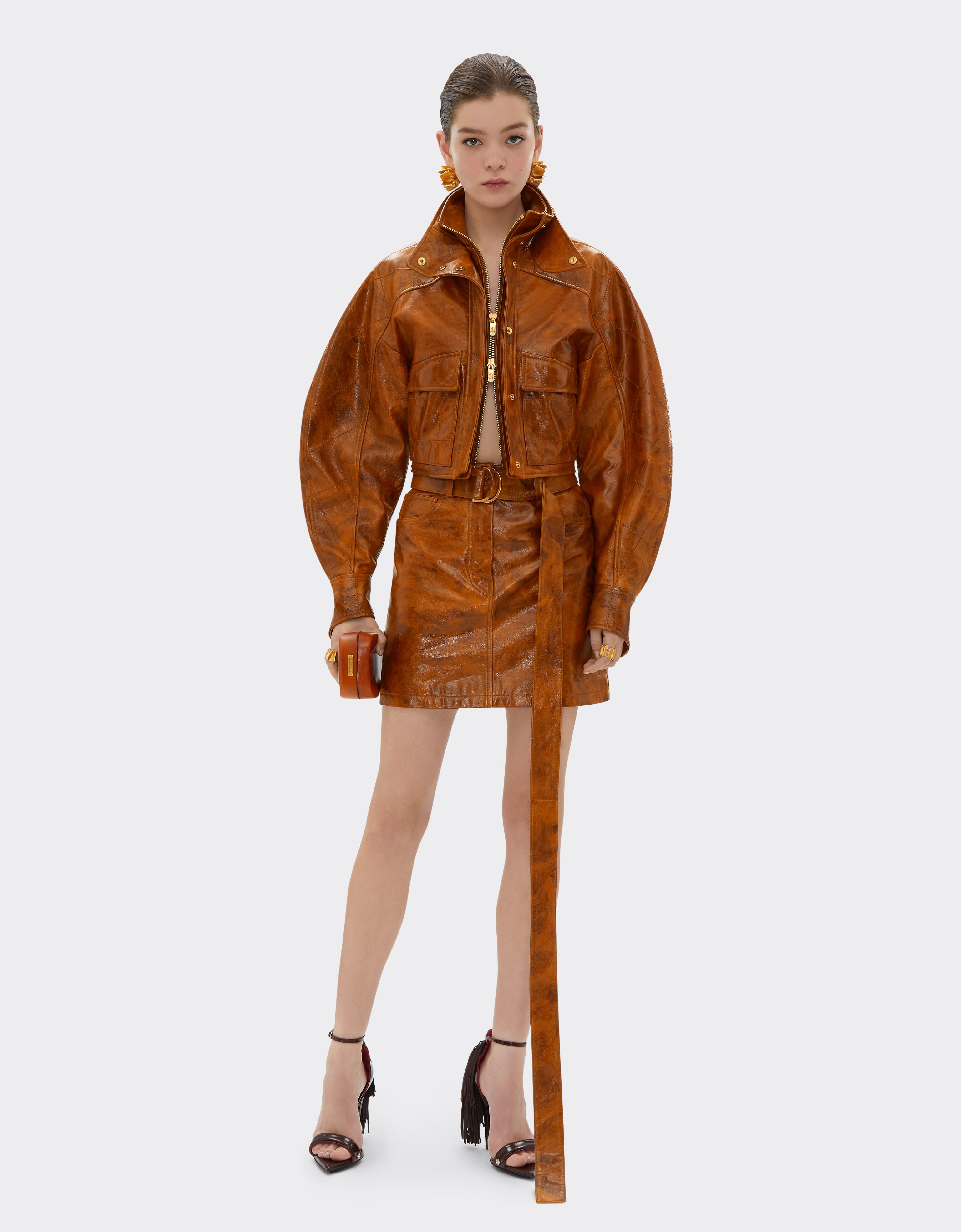 Ferrari Blouson bombardier en cuir de ronce Cuir 22358f
