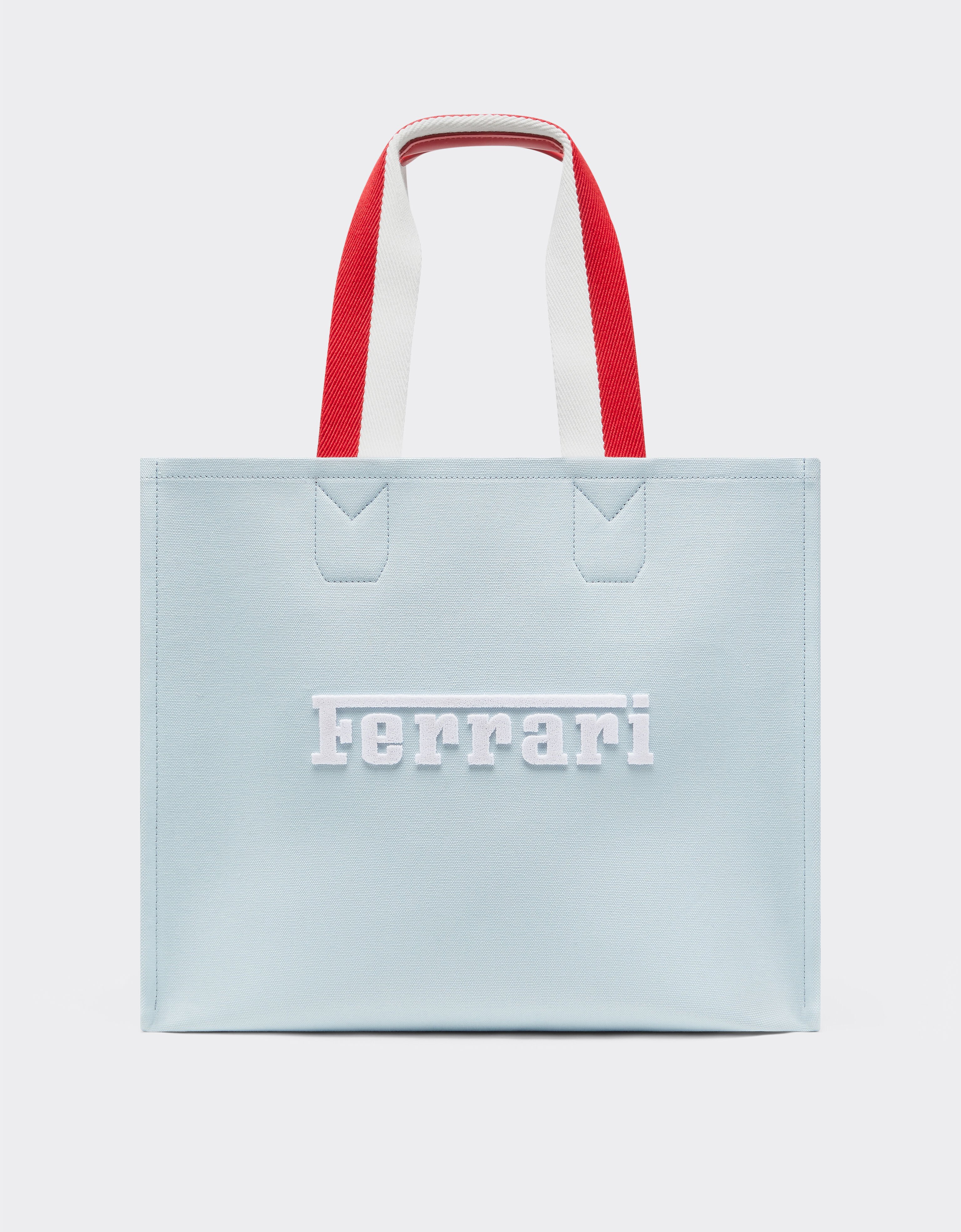 Ferrari Ferrari x Charles Leclerc canvas tote bag Steel Blue 49151f
