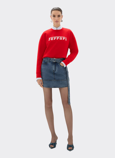 Ferrari Scuba sweatshirt with Ferrari logo Racing red 20520f