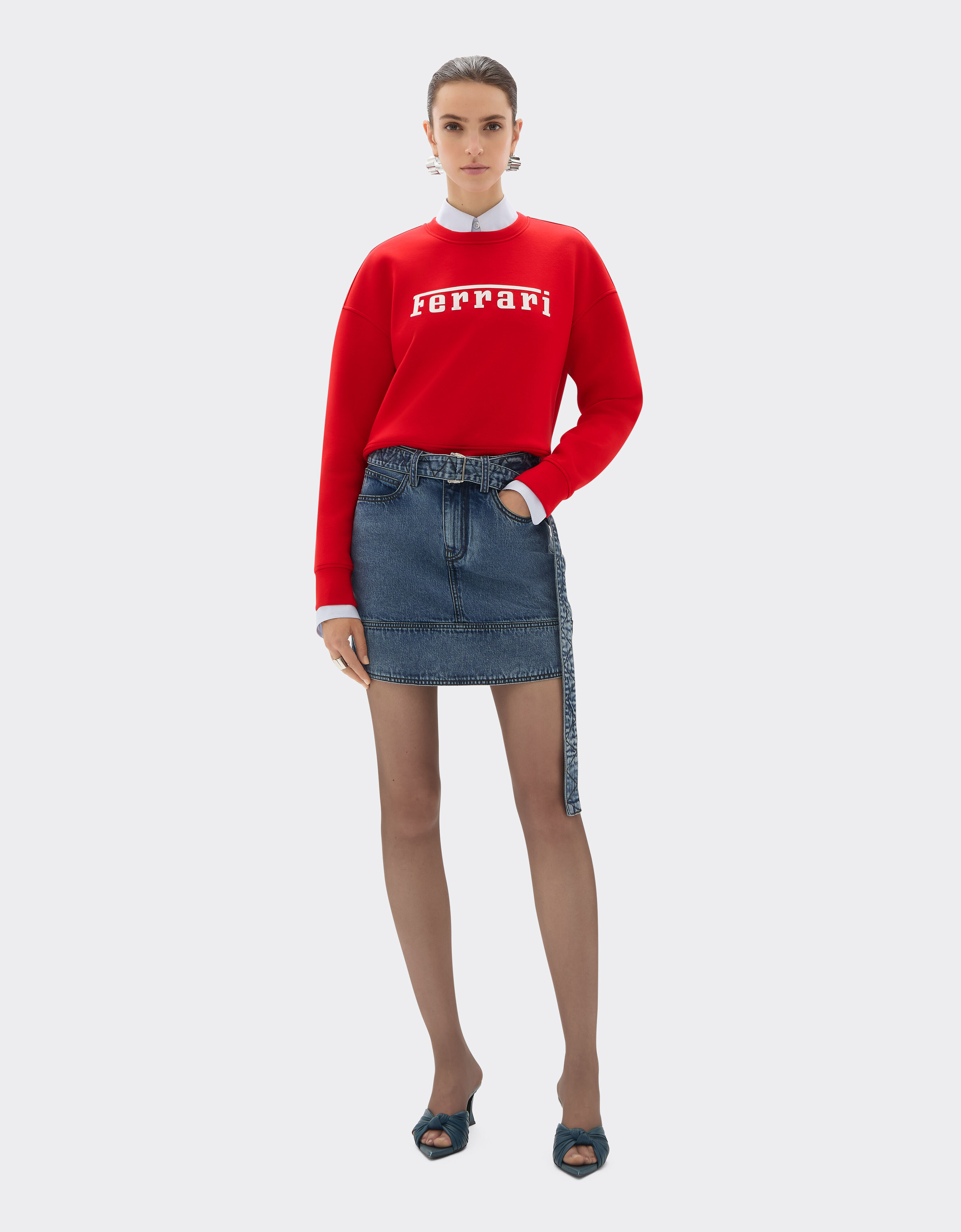Ferrari Scuba sweatshirt with Ferrari logo Racing red 20520f