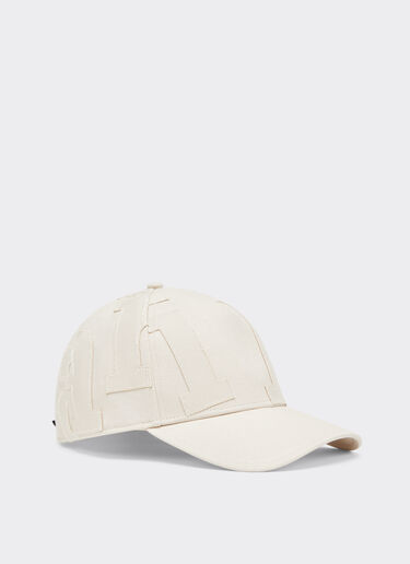 Ferrari Baseball cap with maxi Ferrari embroidery Ecru 21581f