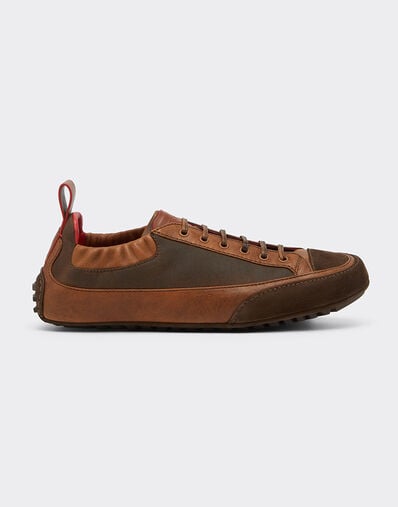 Ferrari Driver sneakers in nylon, suede, and leather Ebony 50768f