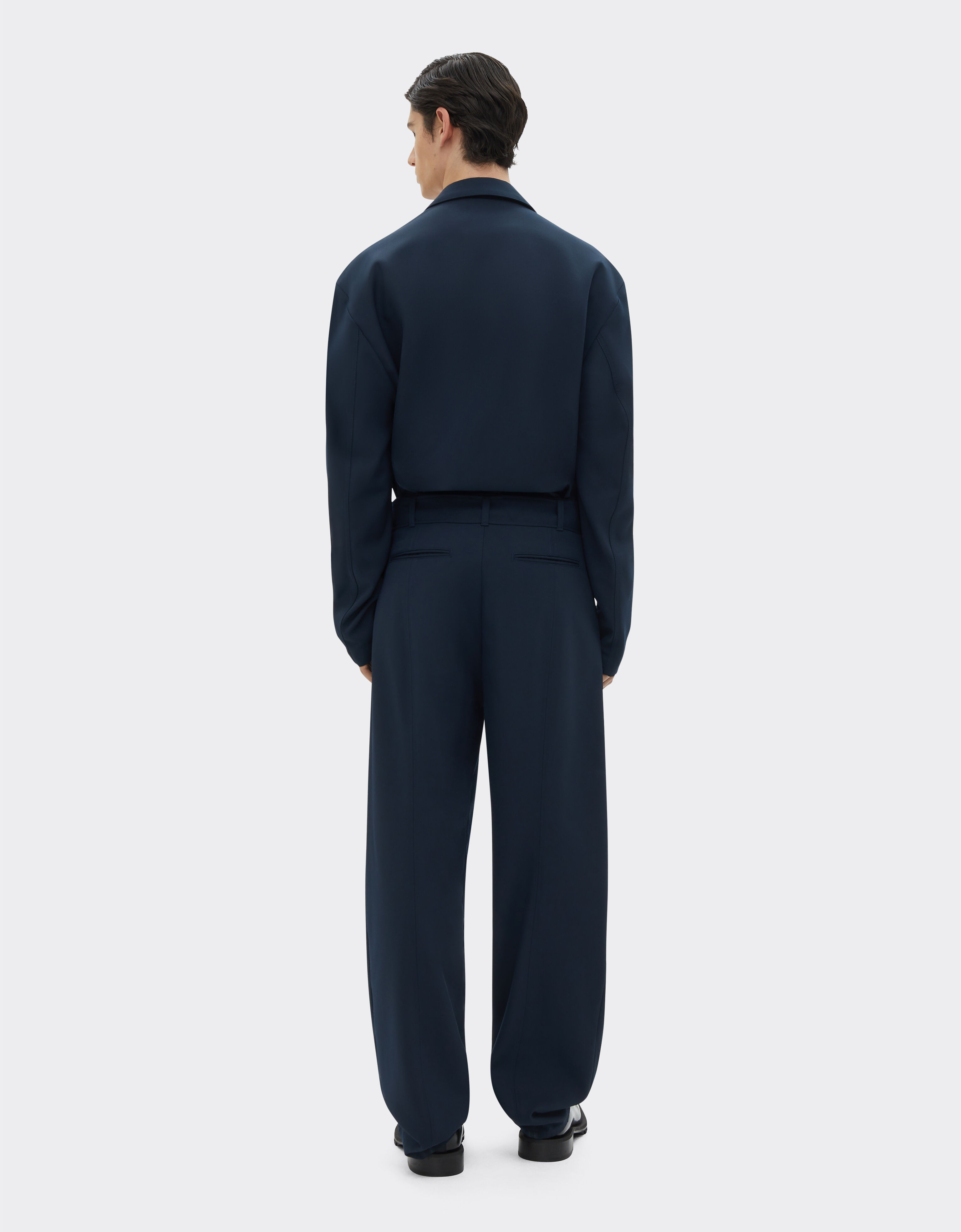 Ferrari Pantalon en denim floqué Bleu marine 20757f