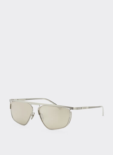 Ferrari Ferrari sunglasses in titanium with white gold mirror lens Silver F1522f