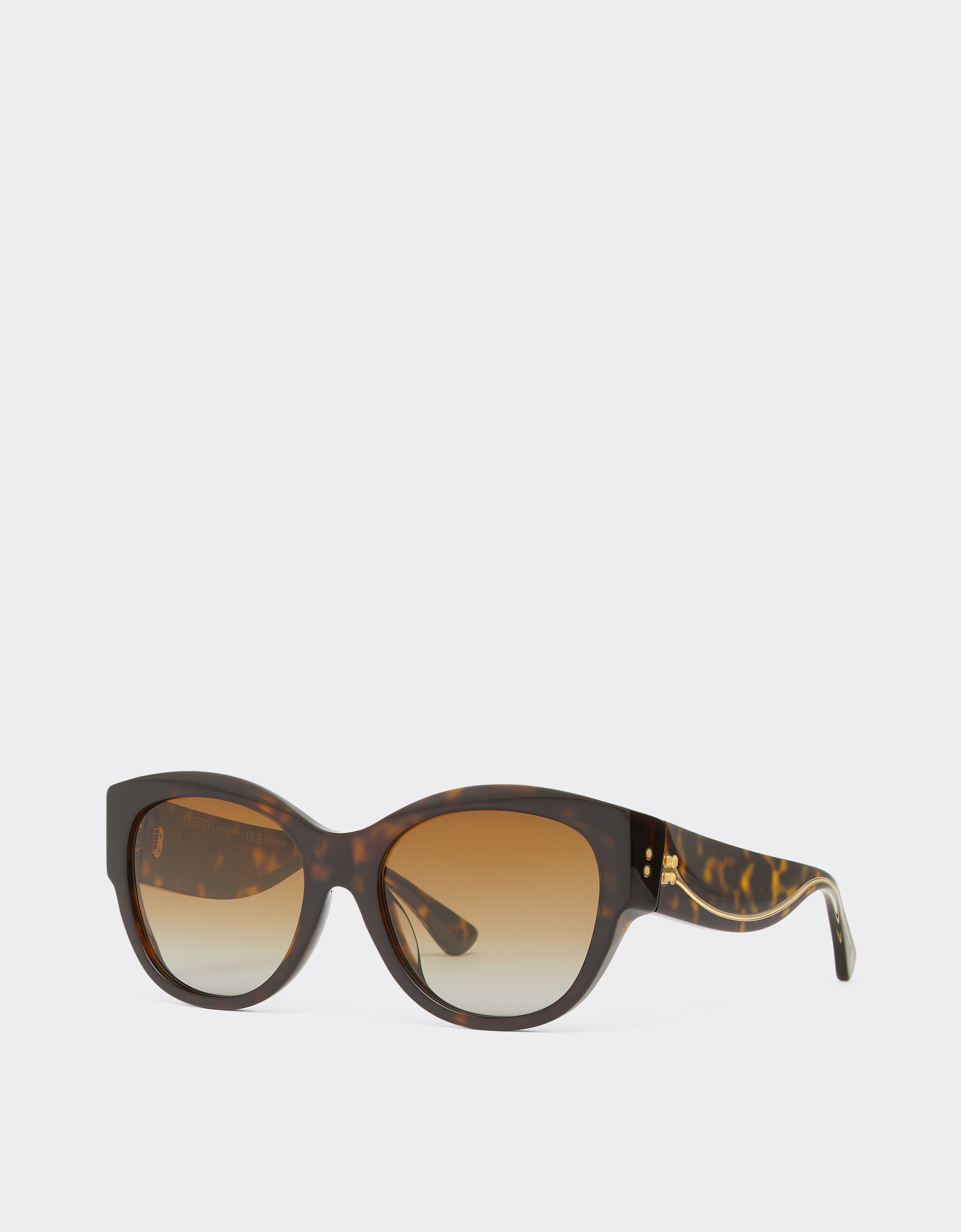 Ferrari Ferrari sunglasses in Havana acetate with polarised brown gradient lenses Tortoiseshell F1273f