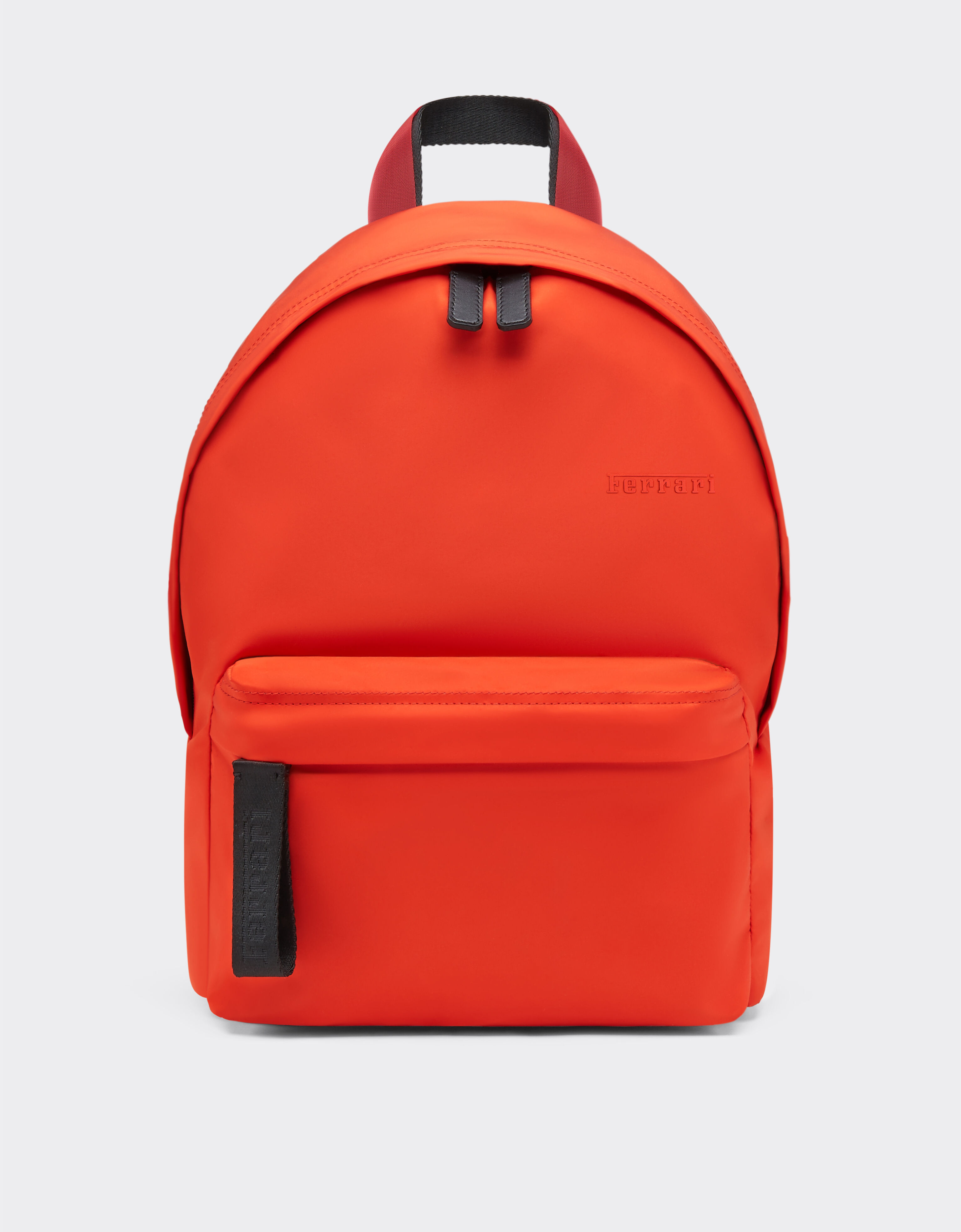 Ferrari Solid-colour nylon rucksack Rosso Dino 20582f