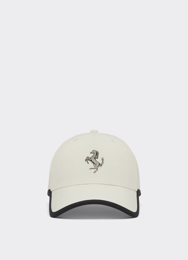 Ferrari Casquette de baseball avec cheval cabré en métal Ivory 20070f