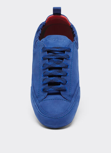Ferrari Entrenador de conducción de cuero nobuck Klein Blue 22033f