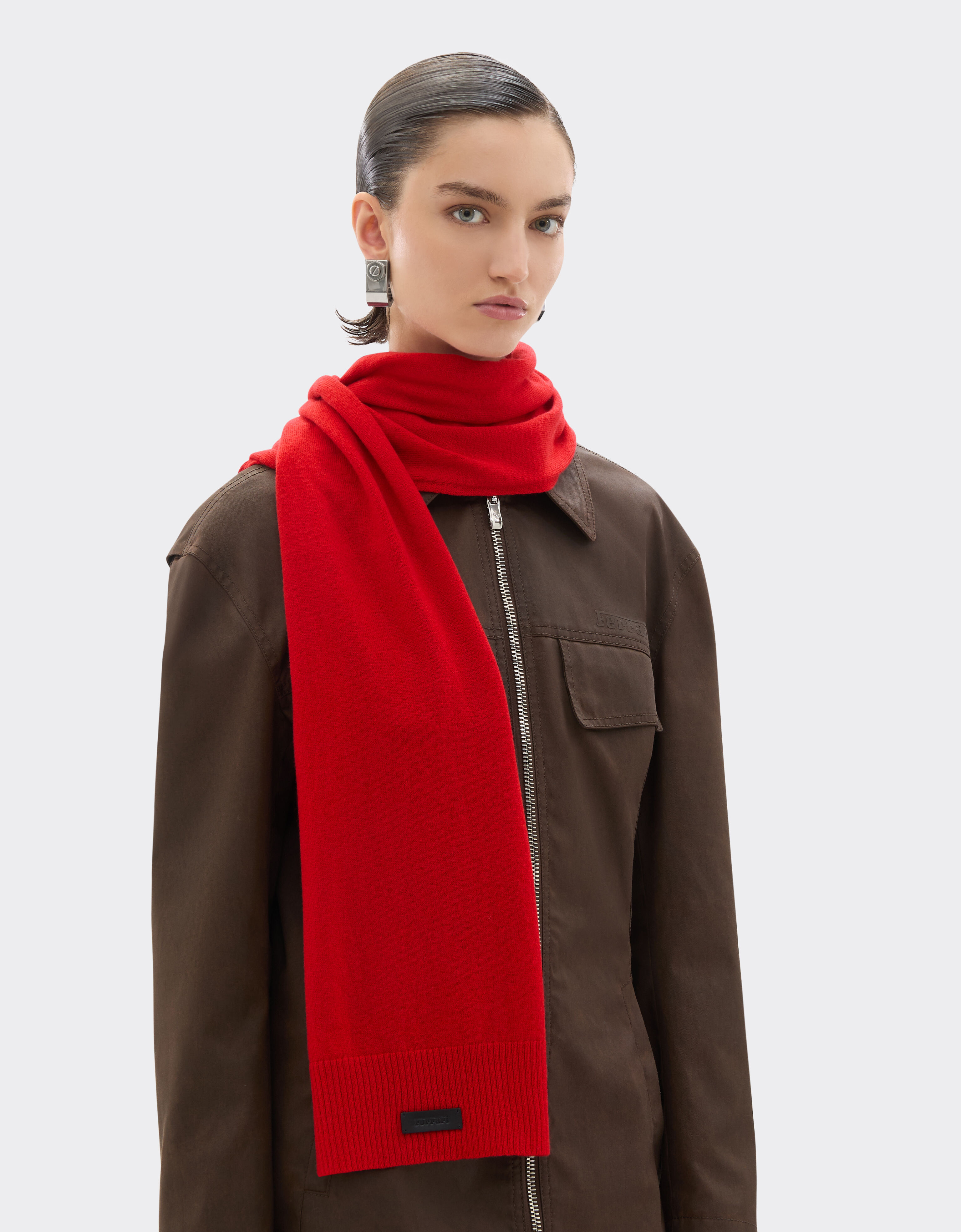 Ferrari Cashmere scarf Rosso Dino 21732f