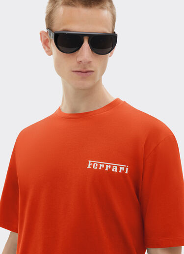 Ferrari Cotton T-shirt with Ferrari logo Racing red 21163f