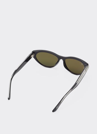 Ferrari sunglasses in shiny blackacetate with gray mirrored lenses Ferrari Ferrari sunglasses in shiny blackacetate with gray mirrored lenses Black LA0EXf