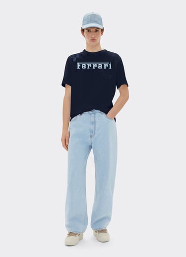 Ferrari x Charles Leclerc T-shirt with Ferrari logo Ferrari Ferrari x Charles Leclerc T-shirt with Ferrari logo Navy 22293f