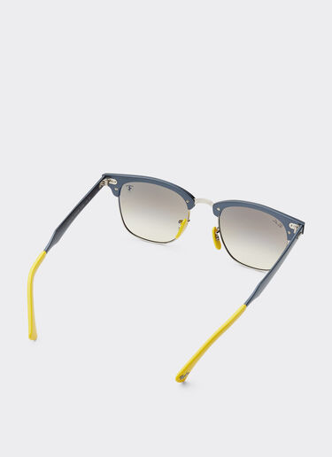 Ferrari Ray-Ban for Scuderia Ferrari RB3807M in blue metal with grey gradient lens Blu Scozia F1513f