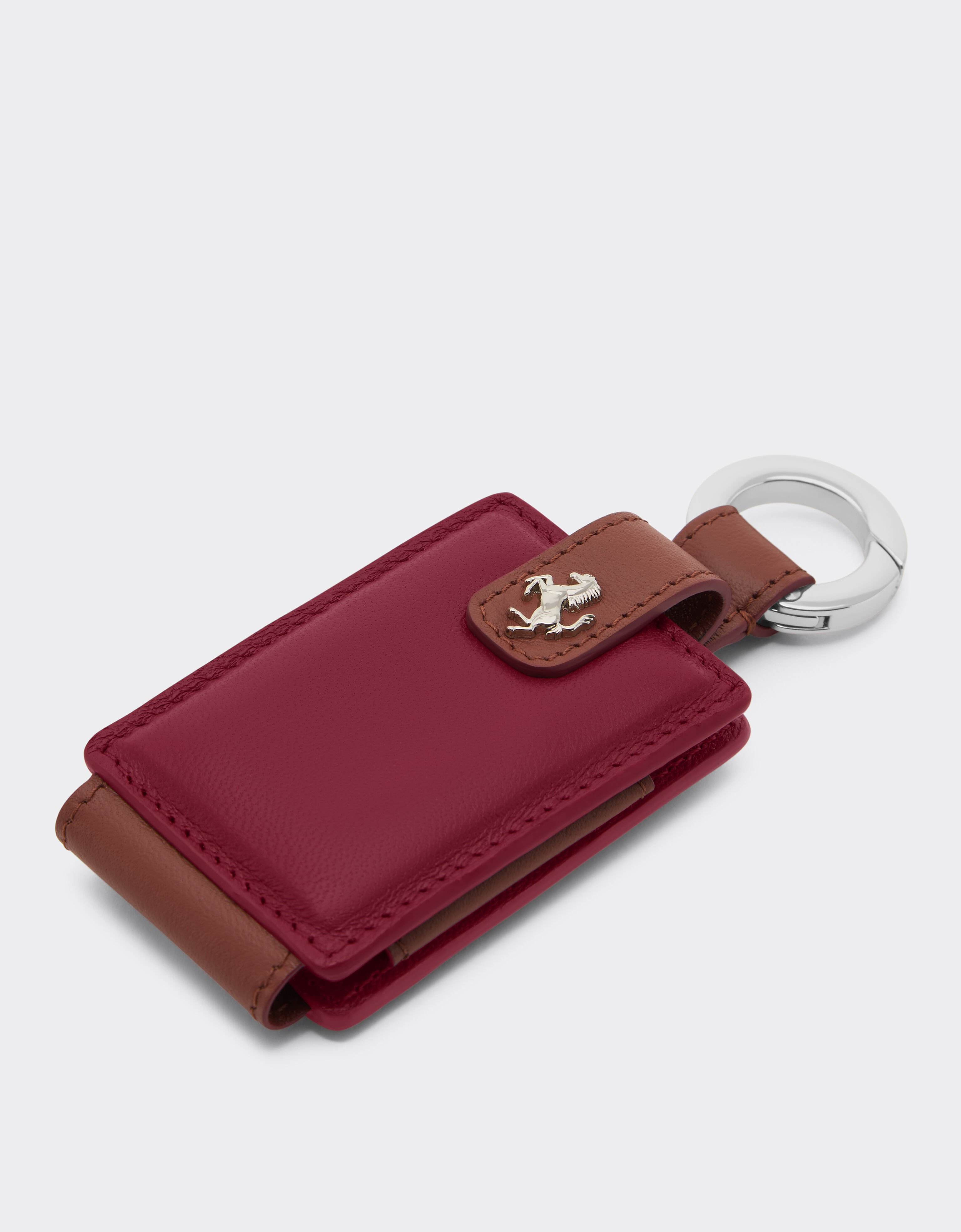 Ferrari Leather keyring for Amuleto key Maison Red 50409f