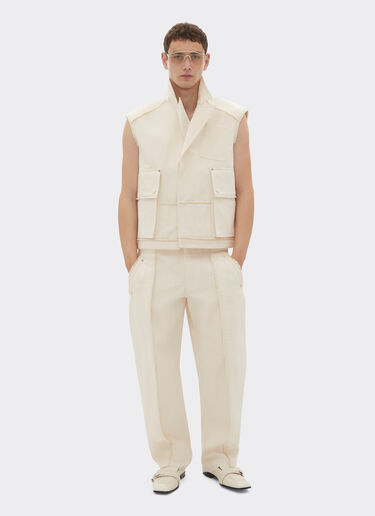 Chaleco de algodón malfilè Ferrari Chaleco de algodón malfilè Avorio 50953f