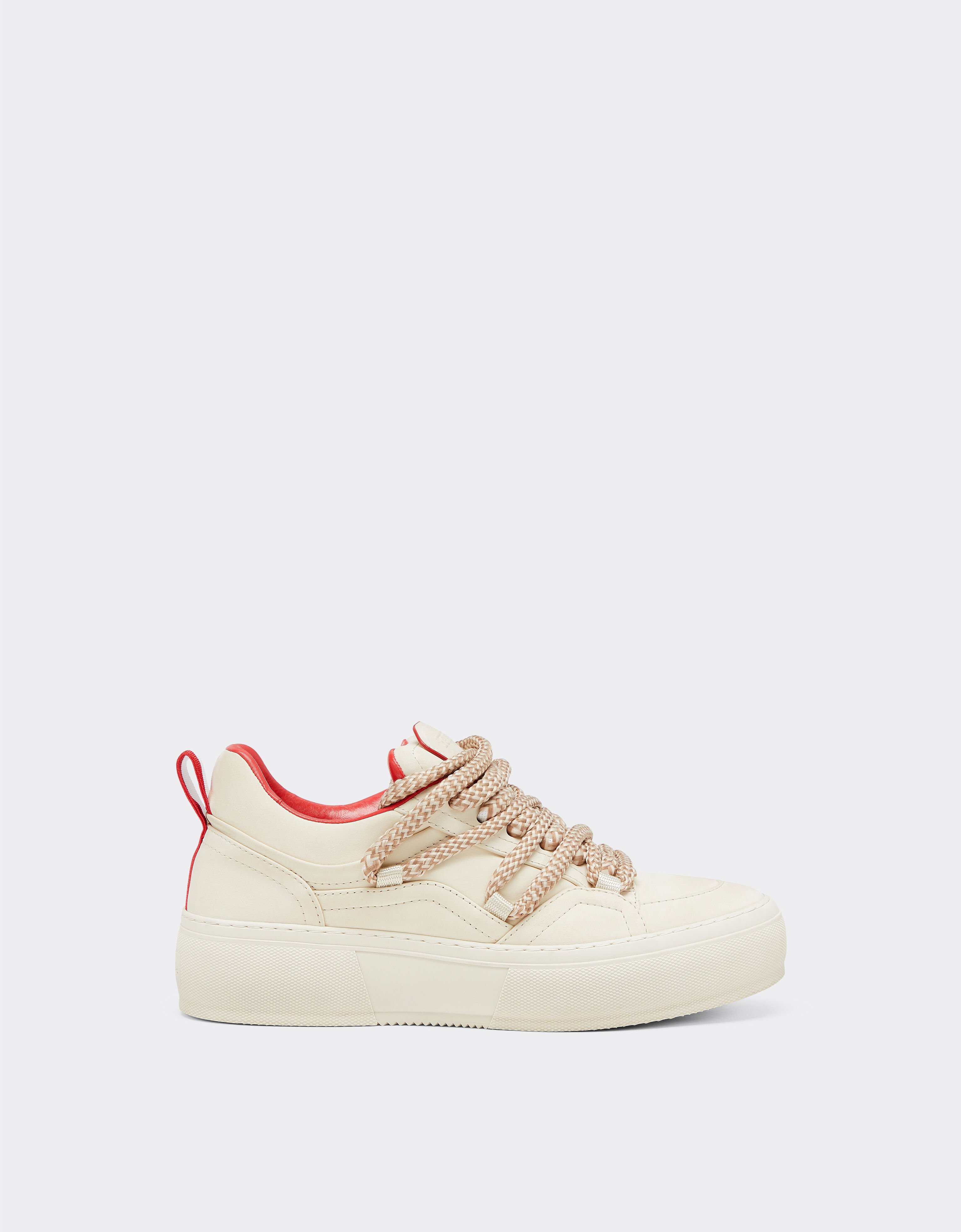 Ferrari Ferrari x Charles Leclerc low-top nubuck trainers Ecru 49186f