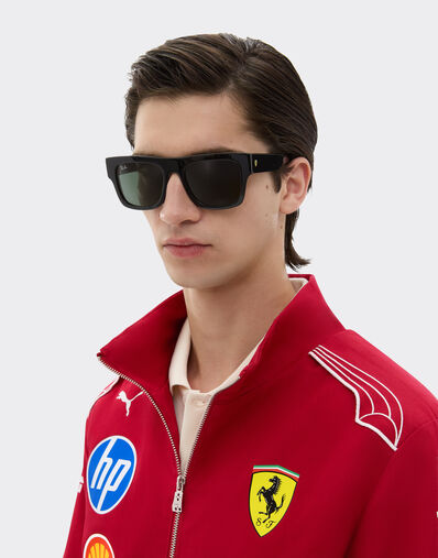Ferrari Ray-Ban for Scuderia Ferrari RB2217M in black acetate with dark green lenses Black LA01Kf