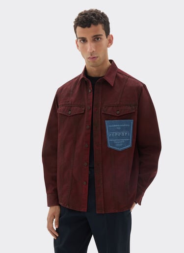 Reconditioned by Ferrari cotton overshirt jacket Ferrari Reconditioned by Ferrari cotton overshirt jacket Burgundy 49999f