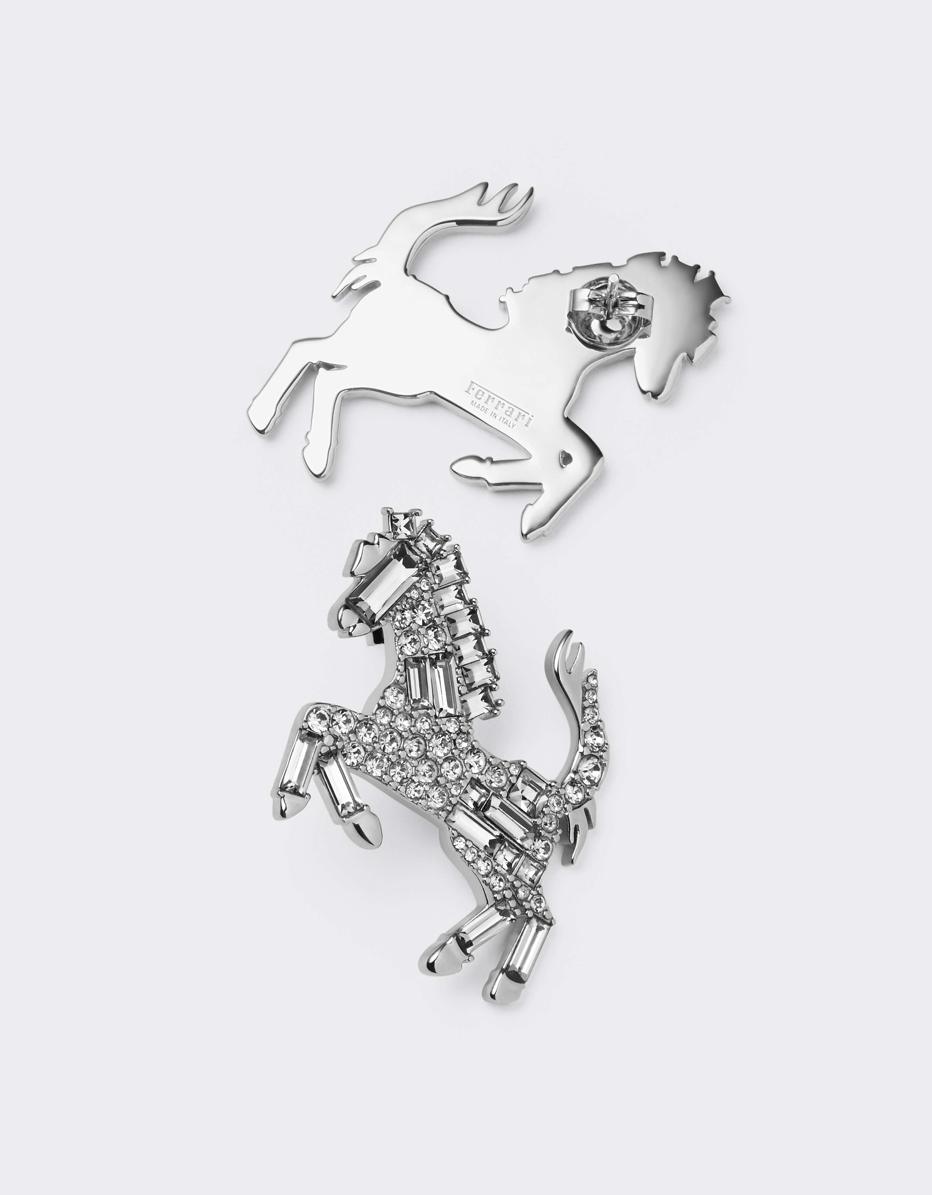Pendientes Cavallino Rampante Strass Ferrari Pendientes Cavallino Rampante Strass Antracite CGWEA0011JU00005f