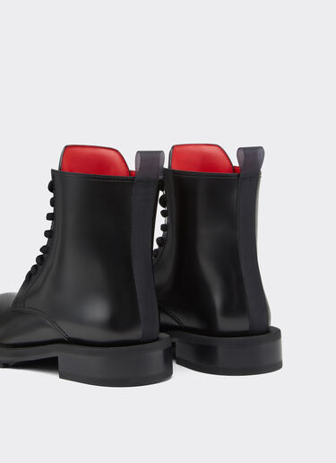 Ferrari Brushed leather ankle boot Black 21455f