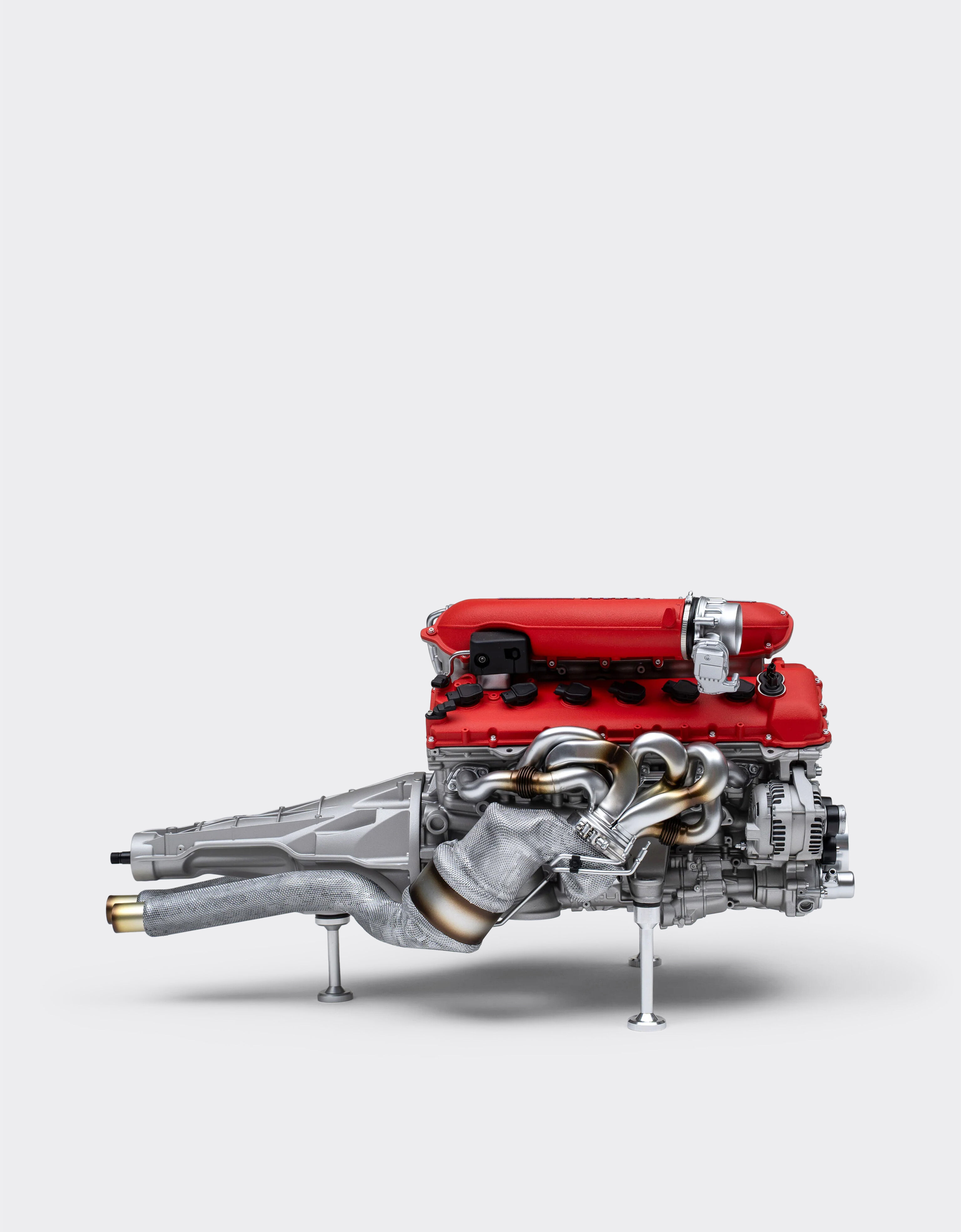 Ferrari Ferrari 12-cylinder engine and gearbox model in 1:4 scale Silver LA0I1f