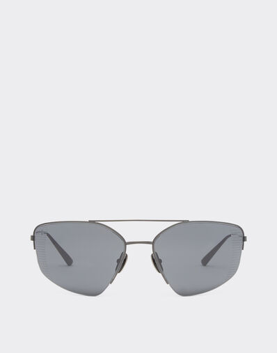 Ferrari Ferrari sunglasses in black titanium with grey polarised lenses Black Matt F1251f