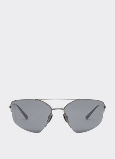 Ferrari sunglasses in black titanium with grey polarised lenses in ...
