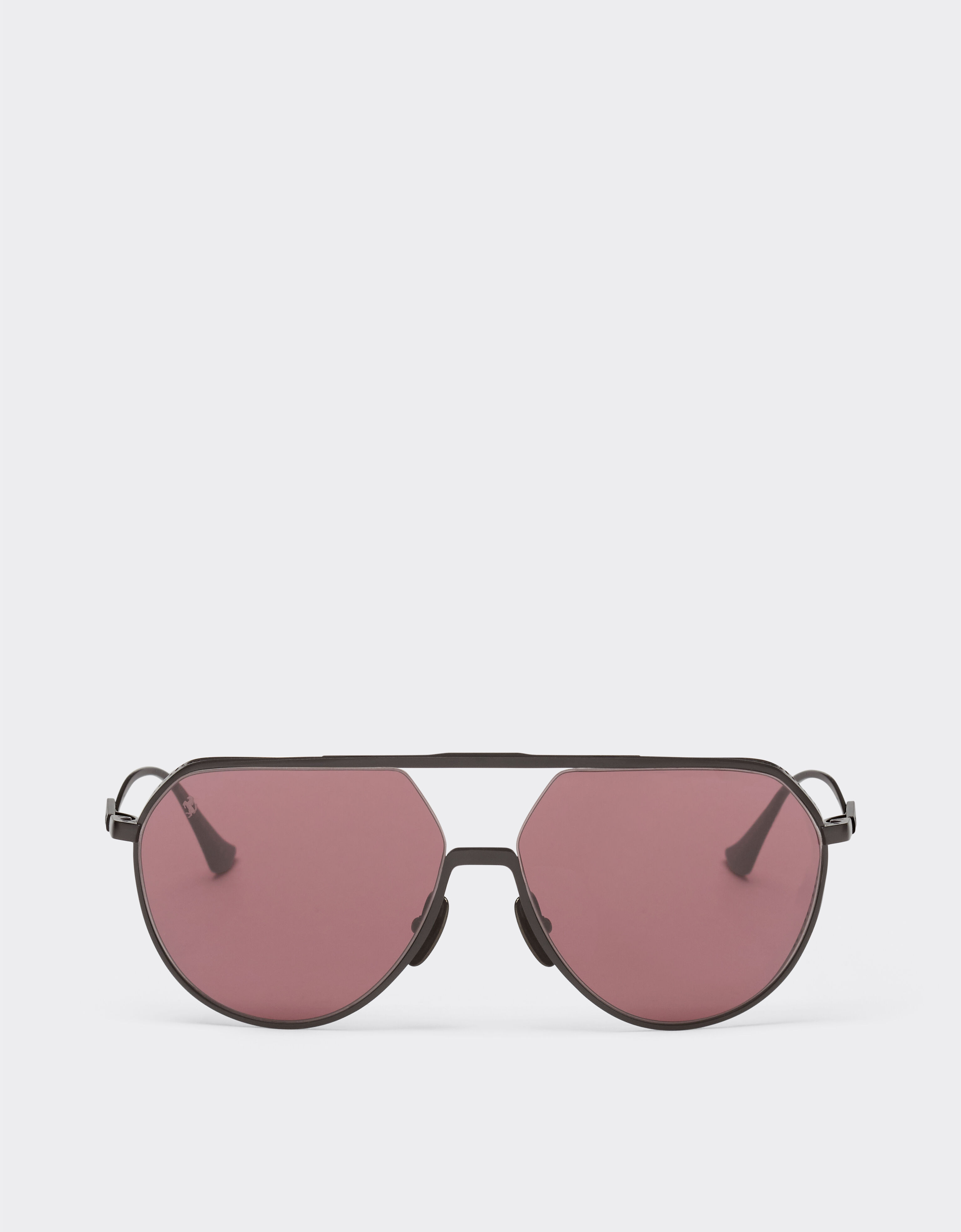 Ferrari Ferrari sunglasses in matt black titanium with exclusive Contrast Pro™ lenses Black Matt LA02Df