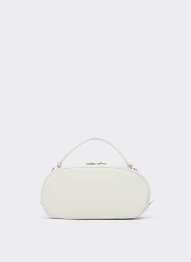 Ferrari Ferrari Dino Mini Bowling Bag Soft in suede and leather Avorio 51175f