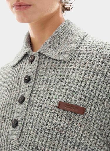 Polo de manga larga con efecto denim Ferrari Polo de manga larga con efecto denim Beige CKWPO0003KCO0008f
