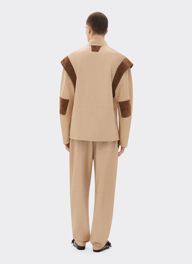 Ferrari Jacket in semi-matte nappa leather Chalk 22498f
