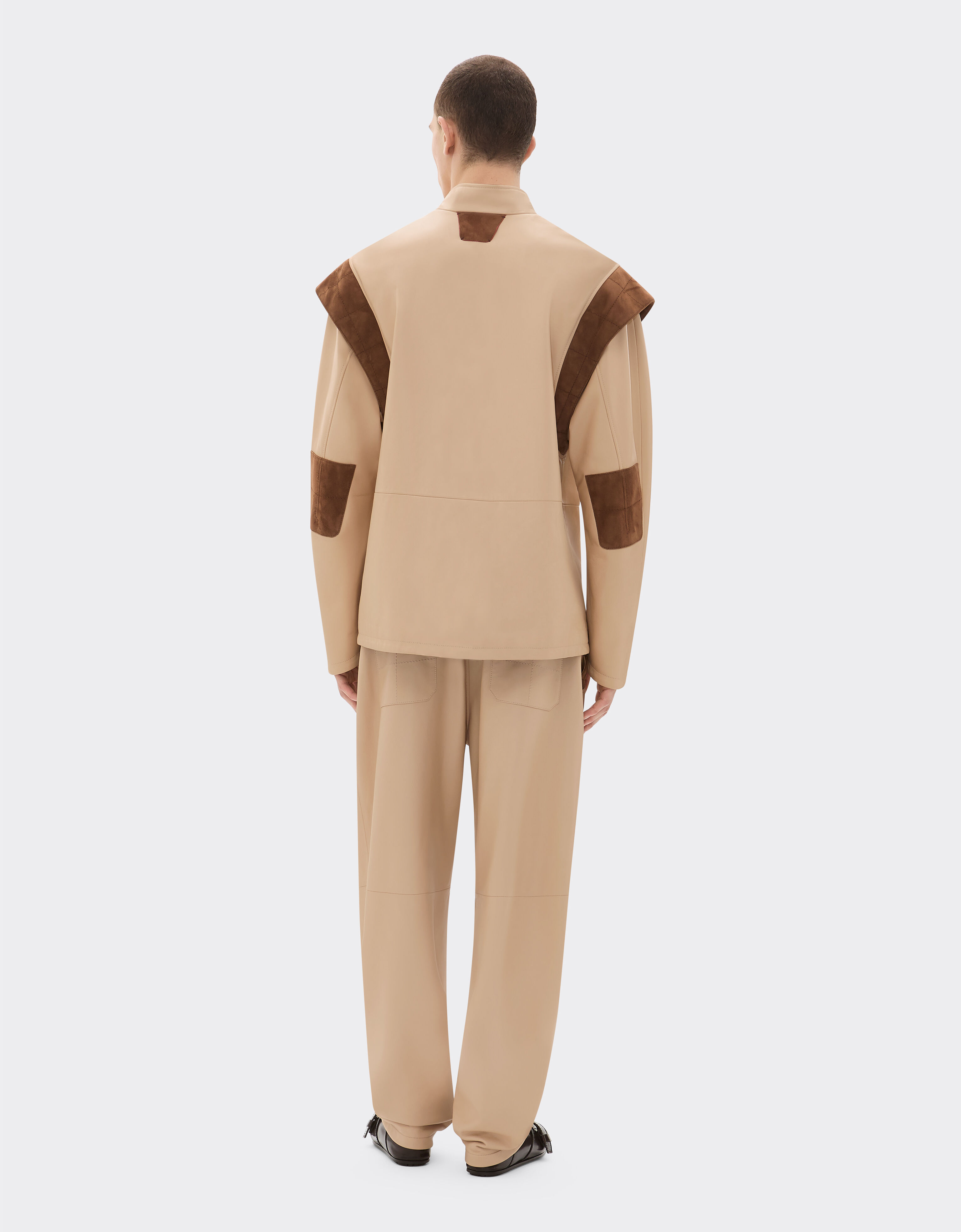 Ferrari Jacket in semi-matte nappa leather Chalk 22498f