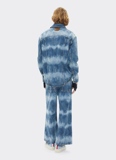 Ferrari Camicia in denim tie-dye Ferrari x Charles Leclerc Denim Scuro 22263f