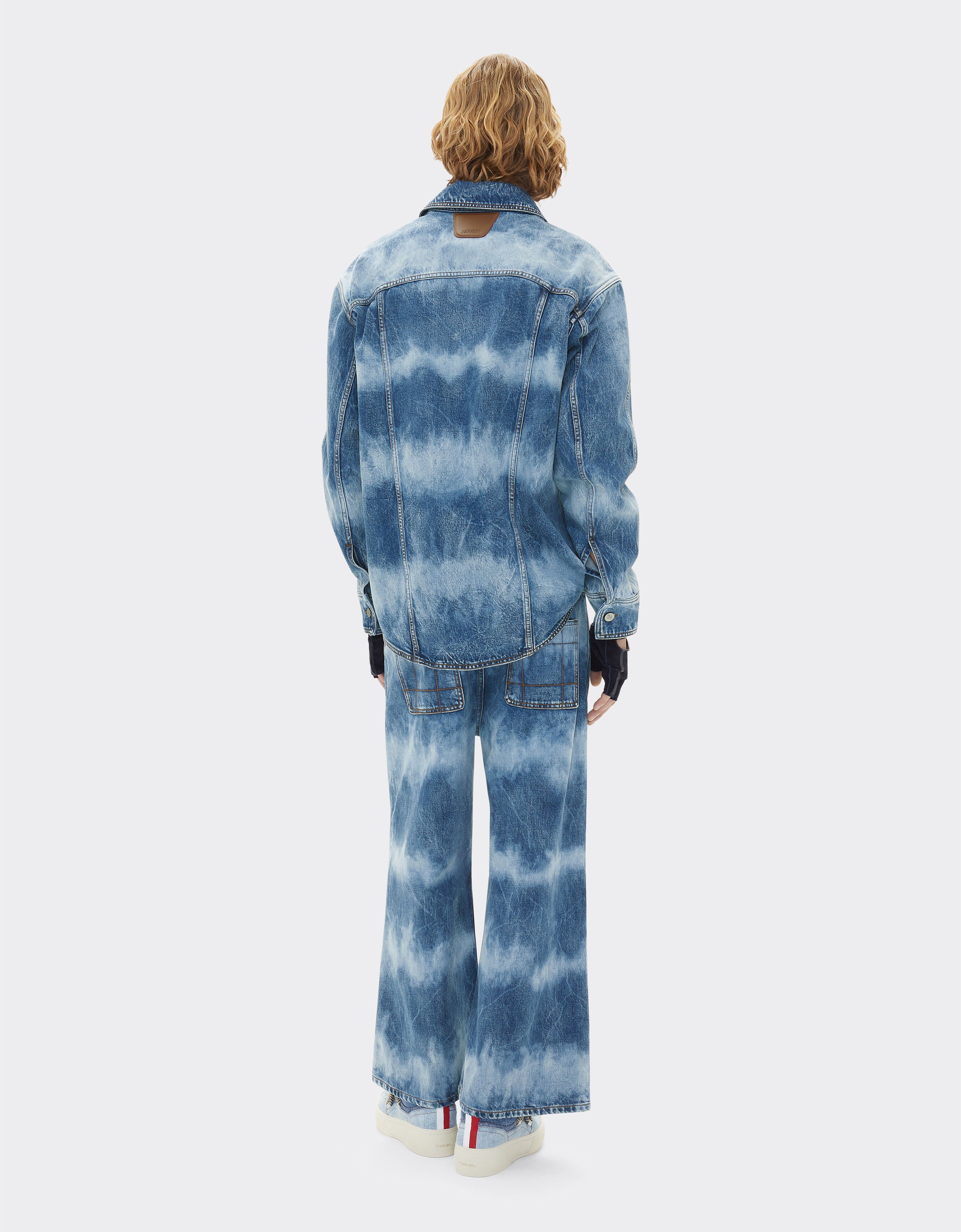 Ferrari Camicia in denim tie-dye Ferrari x Charles Leclerc Denim Scuro 22263f