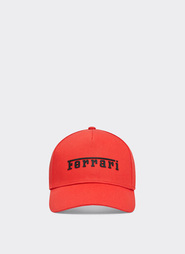 Gorra de algodón con logotipo Ferrari Ferrari Gorra de algodón con logotipo Ferrari Rojo carrera 20403f