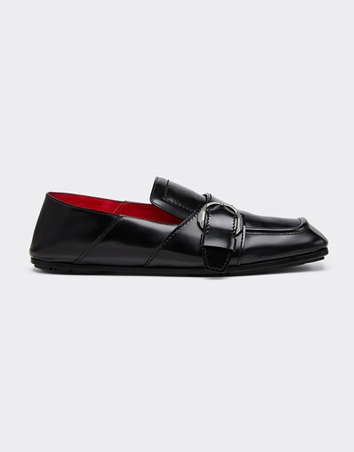 Ferrari Brushed leather loafers Black 22743f