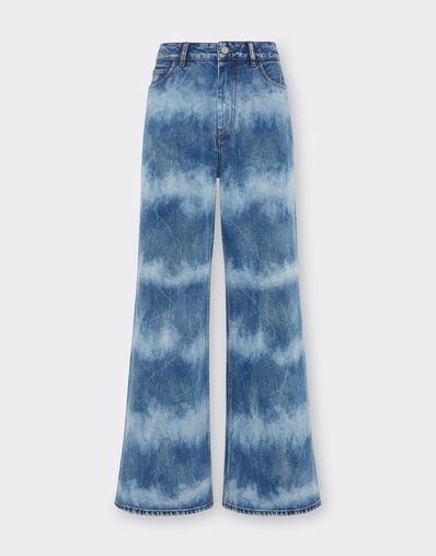Ferrari Pantalón cinco bolsillos Ferrari x Charles Leclerc en denim tie-dye Denim oscuro 22779f