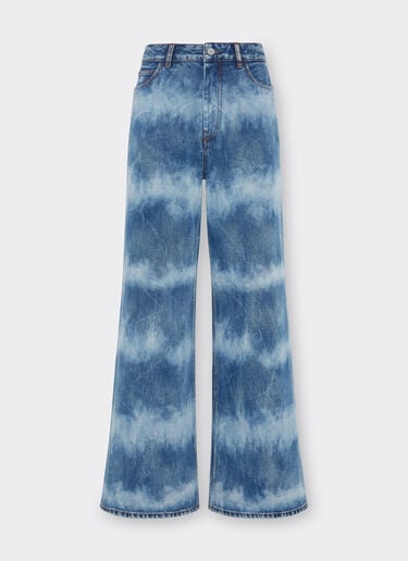 Ferrari x Charles Leclerc tie-dye denim five-pocket trousers Ferrari Ferrari x Charles Leclerc tie-dye denim five-pocket trousers Dark Denim 22779f