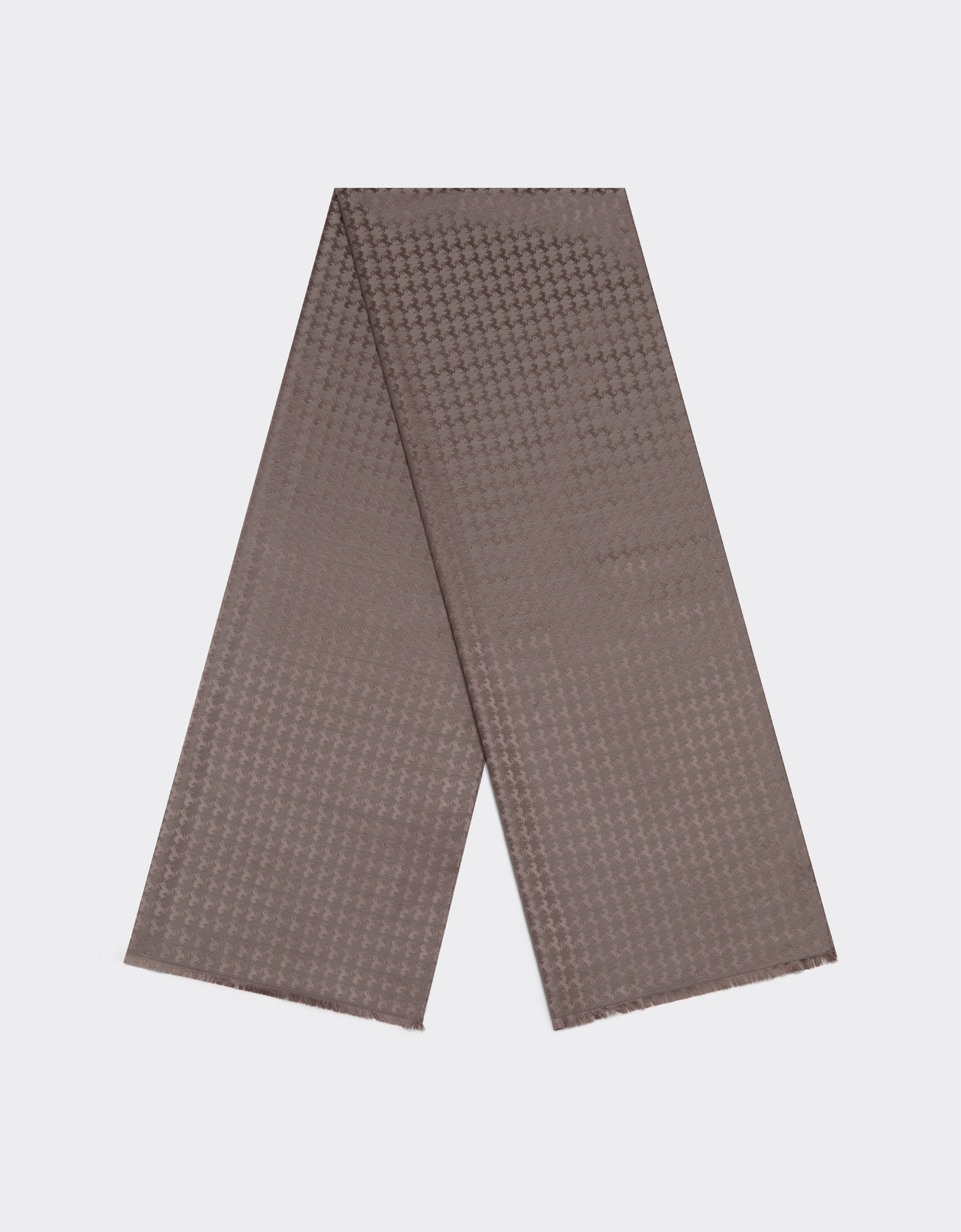 Ferrari Wool and silk scarf Clay 50611f