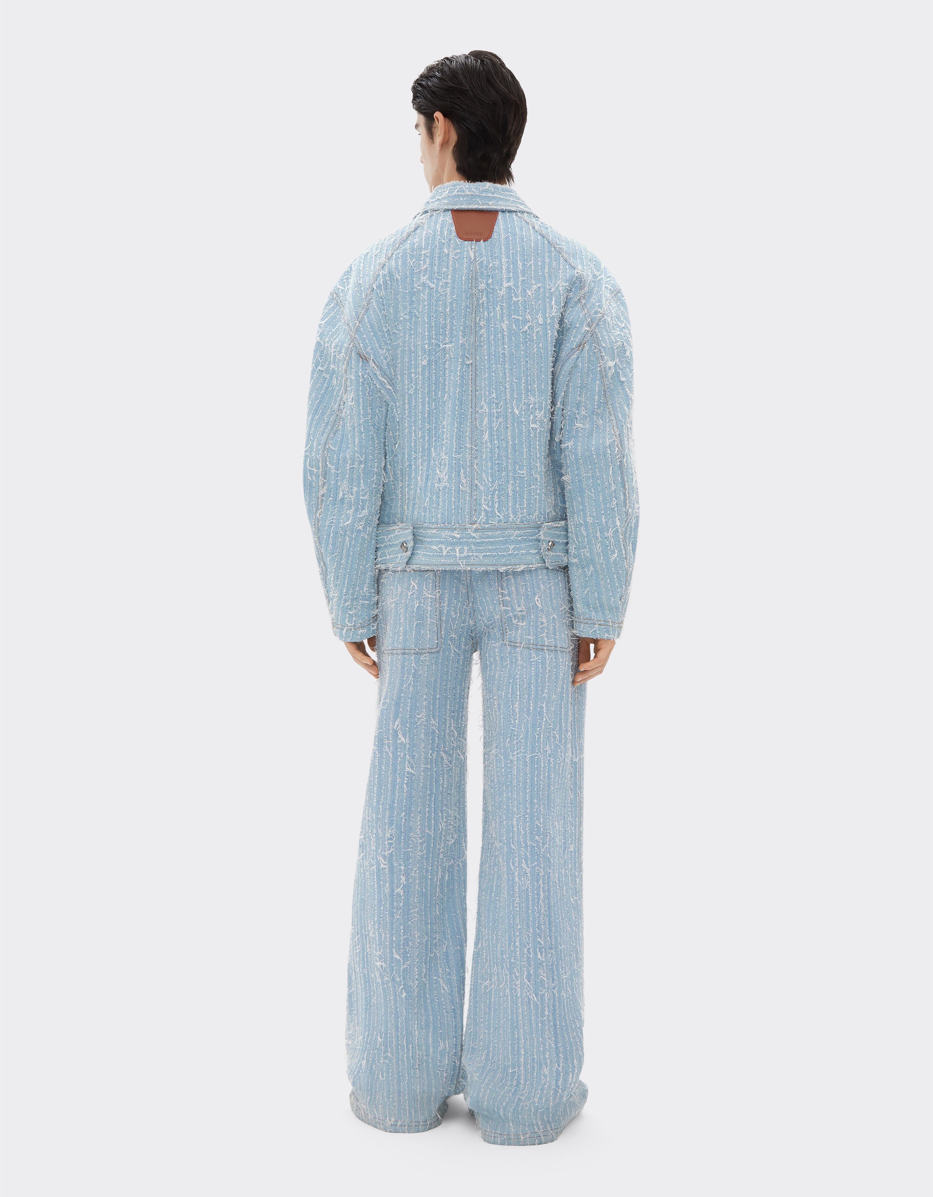 Ferrari Veste en jean effiloché et décoloré Denim clair 22417f